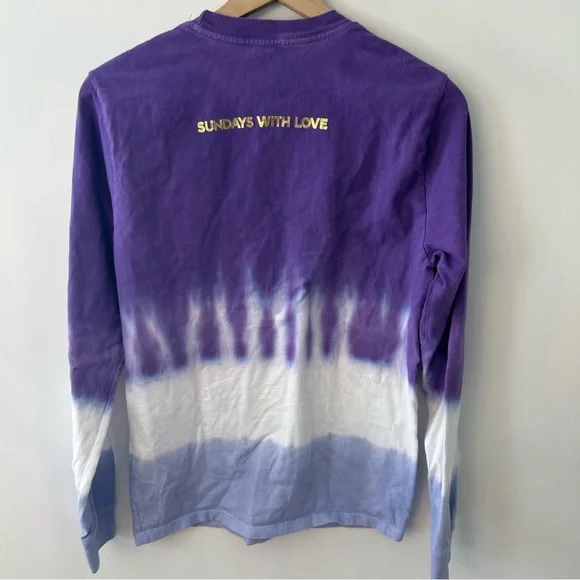 Peloton x Ally Love "Sundays With Love" Long-Sleeve Crew Neck Shirt, Size Small - Picture 7 of 10